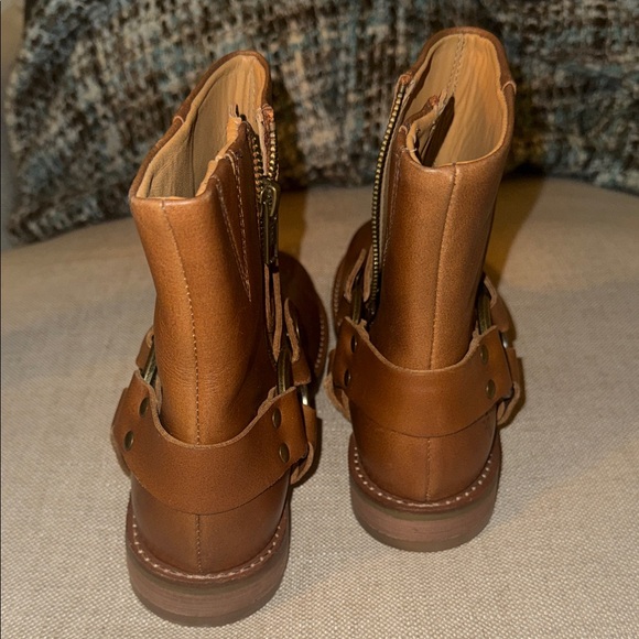 Frye Brown Leather Ankle Boots - Picture 6 of 8